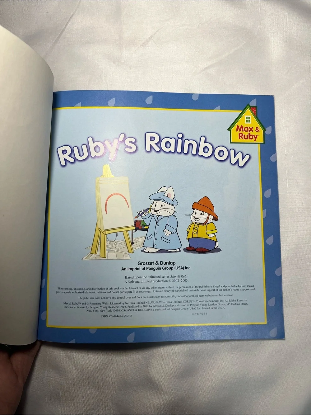 Vintage 2003 Max & Ruby Ruby’s‎ Rainbow Paperback Book Grosset & Dunlap